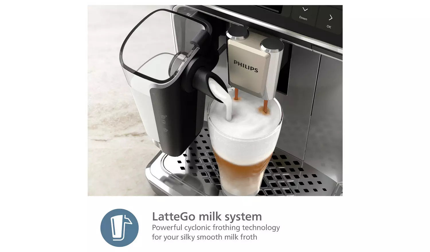 PHILIPS EP5447/90 5500 LatteGo Bean to Cup Coffee Machine